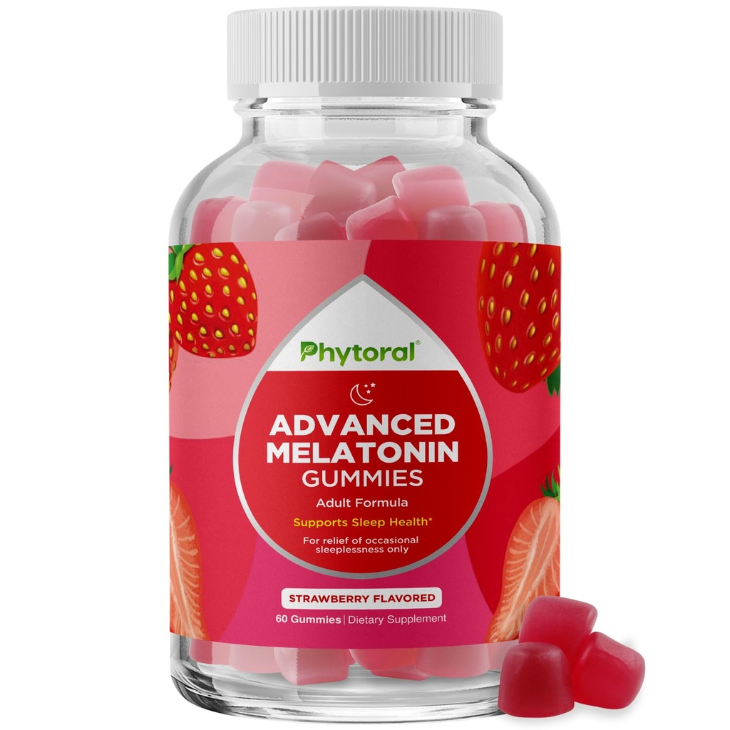 Melatonin Gummys Sleep Supplement - Doğal Yetişkin Melatonin Gummies 5mg Deep Sleep Supplement - 5 mg Mood Support Restful Gummies and Nighttime Immunity