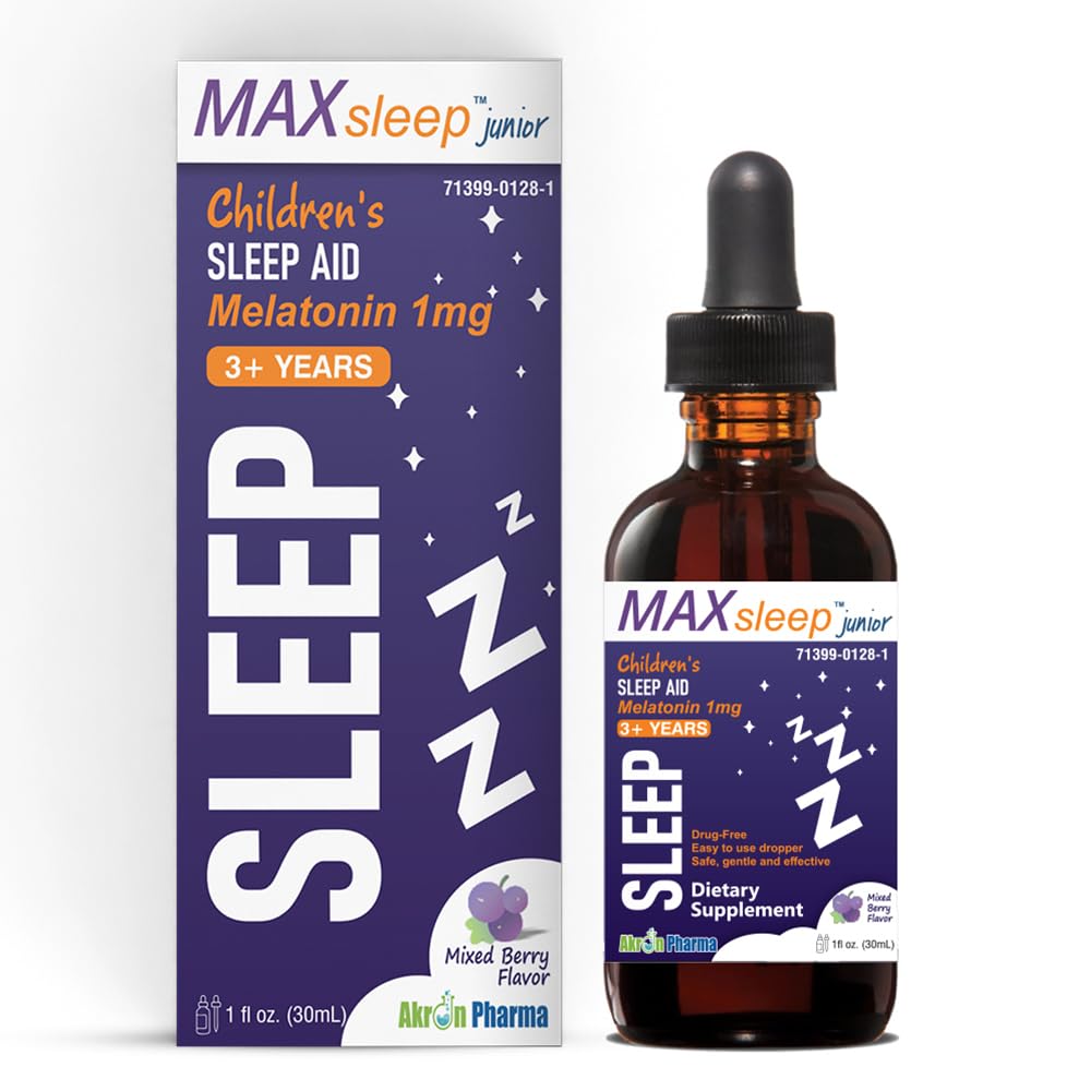 Çocuklar için MAX Sleep Junior - Melatonin Sleep Drops for Sweet Dreams