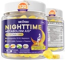 Melatonin 10 mg Gummies, Night Time Metabolism Gummies for Yetişkinler, Crush Excess Hoarding while You Rest, Sağlıklı Zzzs, Magnezyum, Ashwagandha, 5-HTP, GABA, 100% Drug Free,Sugar Free,2Packs