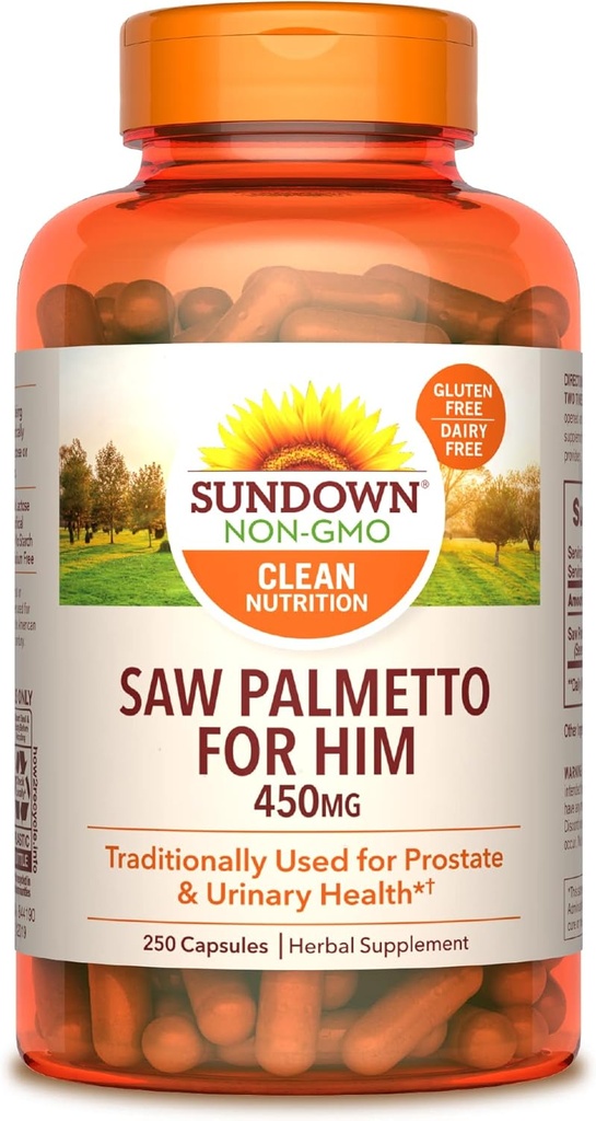 Sundown Saw Palmetto, 250 κάψουλες