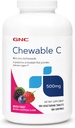 GNC Βιταμίνη C 500mg, Παρέχει Ανοσολογική Υποστήριξη, Μικτά Φρούτα, 180 Μερίδες