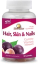 Rise-N-Shine Hair Skin & Nails Gummy Vitamins - Kadınlar ve Erkekler için Vitaminler, Biotin, Collagen & More - 30 Count Count