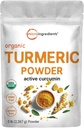 Organik Turmeric Toz, 5 Pounds | Active Curcumin | Pure Turmeric Supplement | Ortak ve Immune Health | Non-GMO, Vegan Dostu, Hindistan Origins