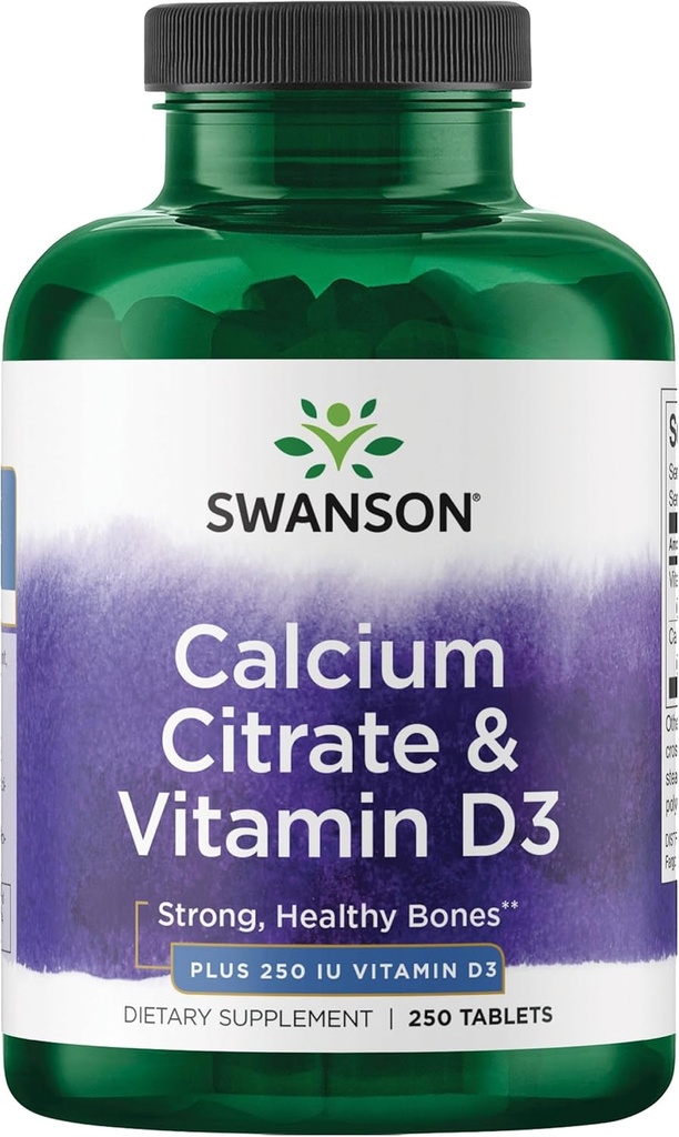 Swanson Food Citrate & Vitamin D 250 Tabs