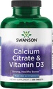 Swanson Food Citrate & Vitamin D 250 Tabs