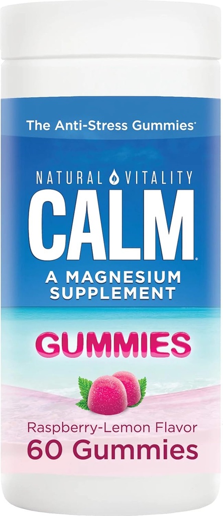 jogi Calm Gummies, Supplement, Raspberry-Lemon Flavor,Convenient, Delicious Gummies: Natural Vitality Calm Gummies for Yetişkinler için Büyük Açıklama Raspberry-Lemon Flavor 60 Gummies