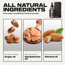 Waking Forest Beard Oil - Erkekler için Ayıd Yağı, Rosemary, Castor Mustache Oil for Black Men, Softens & Supports Beard Care Oil (Sandalwood, 1oz)