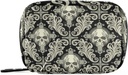 Pill Case Travel Vintage Pill Cases Bag Medicine Vitamin Konteyner Pill Box organizatörleri Tamamlayıcılar (Skull Damask)