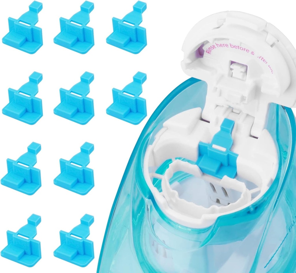Silikon Saltwater Pods Refills Uyumlu Aksesuarları Navage Nasal Care - Easy Operasyon için Saltwater Pods Kurtarın (10 Pack-Mavi)
