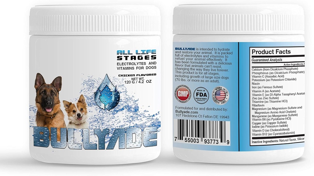 Doğal Köpek Tamamı 18 Vitamin ve Mineral ile. Su veya Gıda ile karıştırın. (Chicken)