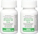 SDA LABORATUVIES Diphenhydramine 50 mg, Antihistamin Capsules, Fast-Acting Formula for Sneezing, Runny Nose & Itchy Eyes - 100 Count (2 Pack)