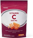 GNC Vitamin C Soft Chews 500 mg, Orange, 60 Chews, Supports Natural Direniş