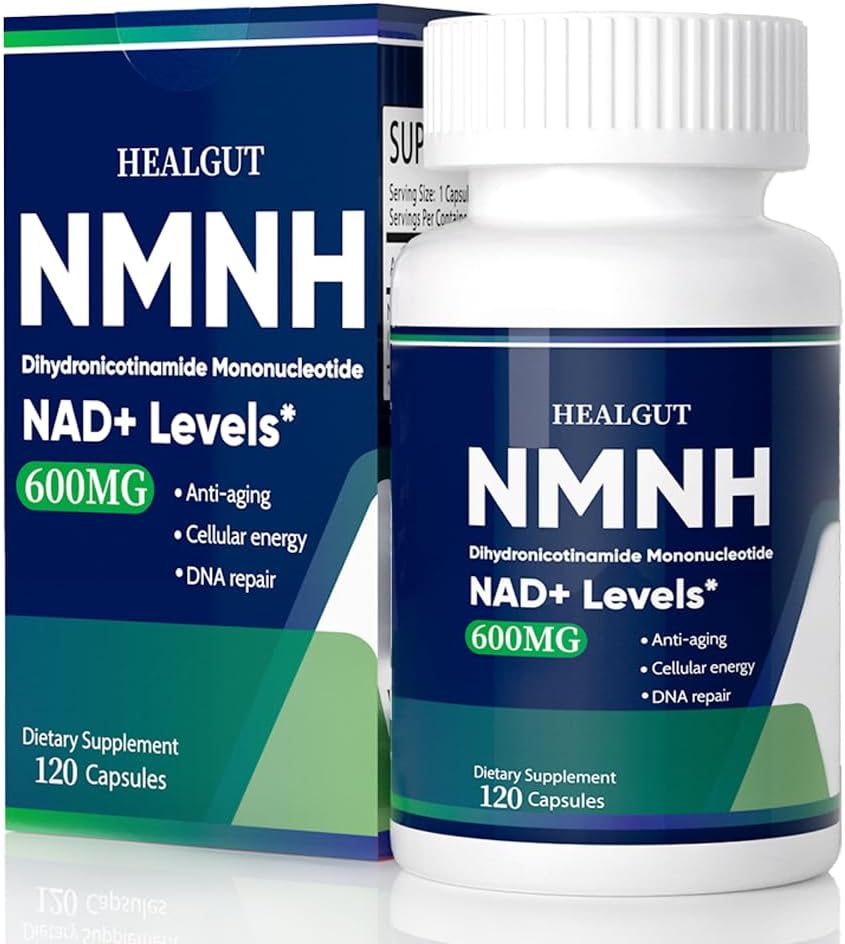 NMNH Alternatif NAD+ Destek: 600 mg NMNH Supplement, 120 NMNHH Capsules