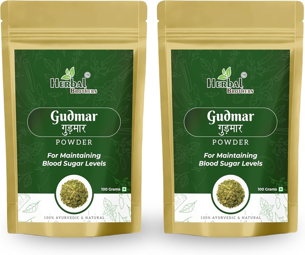 Gudmar Toz/Churn - Bir Ayurvedik Toz Temel Nutrients (100 gm) 2 Paket