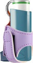 Beautyflier Asthma Inhaler Holder PU Deri Seyahat Ely Sahibi Yetişkinler ve Çocuklar için, Inhaler Dahil Değil