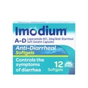 Imodium A-D Diarrhea Relief Softgels ile Loperamid HCl, Anti-Diarrheal Medicine, Diarrhea'nın Akut, Traveler's Diarrhea, HSA/FSA Eable, 12 ct