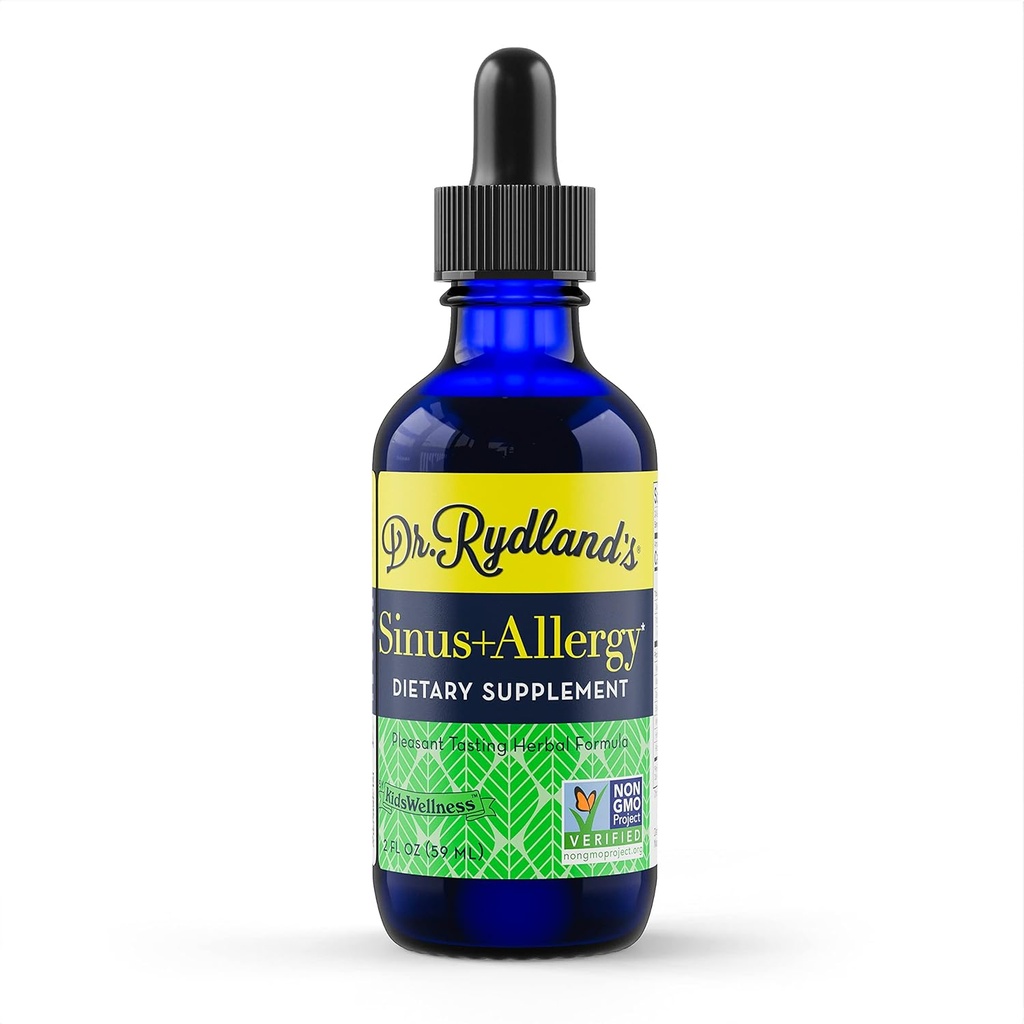 Dr. Rydland'ın Herbal Supplement | KidsEness tarafından oluşturulan | Bebeklerin Yetişkinlere Güvenli ve Etkili | Sinus & Antijenler | Relieves Sinusitis, Allergies, Sinus Headaches | 2 Ounce Şişe