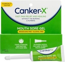 Canker-X Mouth Sore Gel, Canker Sores, Cheek Bites ve Oralras Abions, Oral Pain Relief Gel, Benzokak Özgür ve Alkol Özgür, Yetişkinler ve Çocuklar 6++ Yıl, 0.28 fl oz