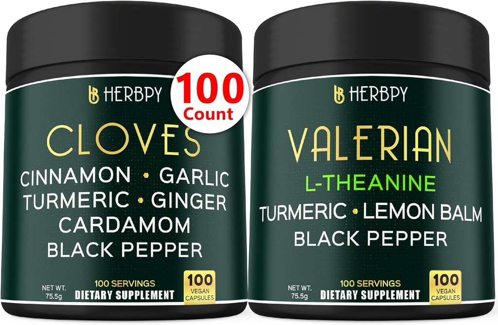 Log 7in1 Cloves Supplement & 5in1 Valerian Root Supplement