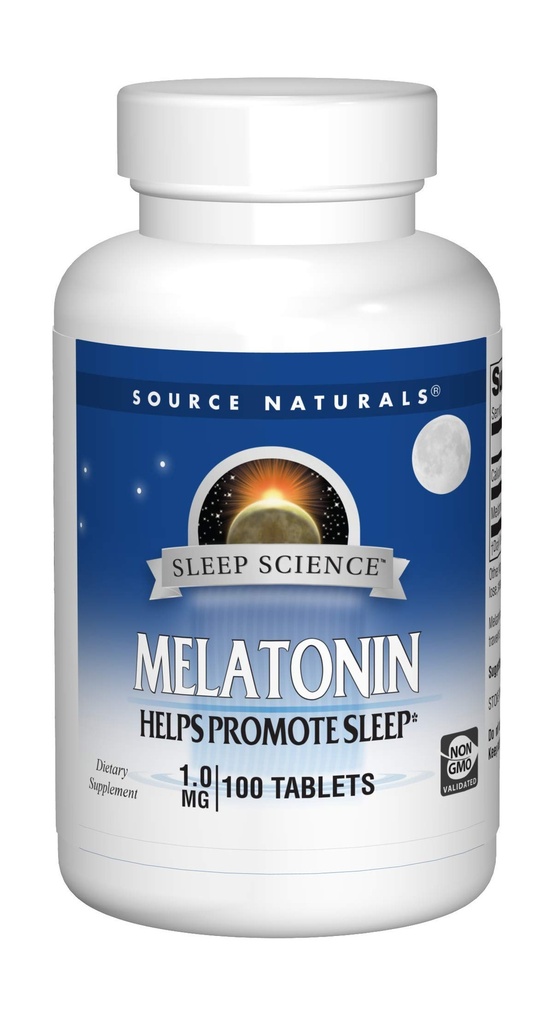 Source Naturals Melatonin 1 mg - 100 Tablet