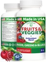 Lunakai USA Made Superfood Fruits & Veggies Supplement - All-in-One with 4 Blends & Sleed Capsles, 180ct Super Veggie Κάψουλες για Ενήλικες
