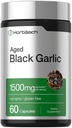 Horbäach Aged Garlic Extract Capsules 1500 mg | 60 Kont | Fermented Supplement | Non-GMO, Gluten Free