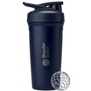 BlenderBottle Sport, Paslanmaz Çelik Shaker Şişe'i Wiresk, 24Ounce, Donanma - sporcular için Protein Shakes & Hydration, Easy Mix, Keeps Drinks Cold, Lockable Lid