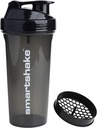Smartshake protein Shaker Şişe, (GLOSSY, Black)
