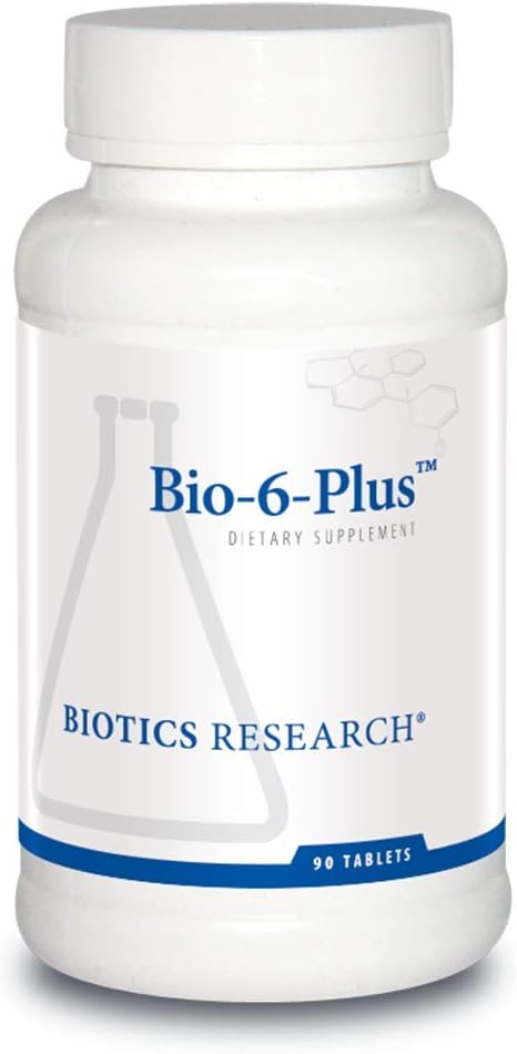 Biotics Research Bio 6 Plus Digestive Support, Supports Pancreatic Function, 50,000 NF Units Amylase, 9,300 NF Units Lipase, 50,000 NF Units Protease, Pancreatic and Digestive Enzymes 90 Tablets
