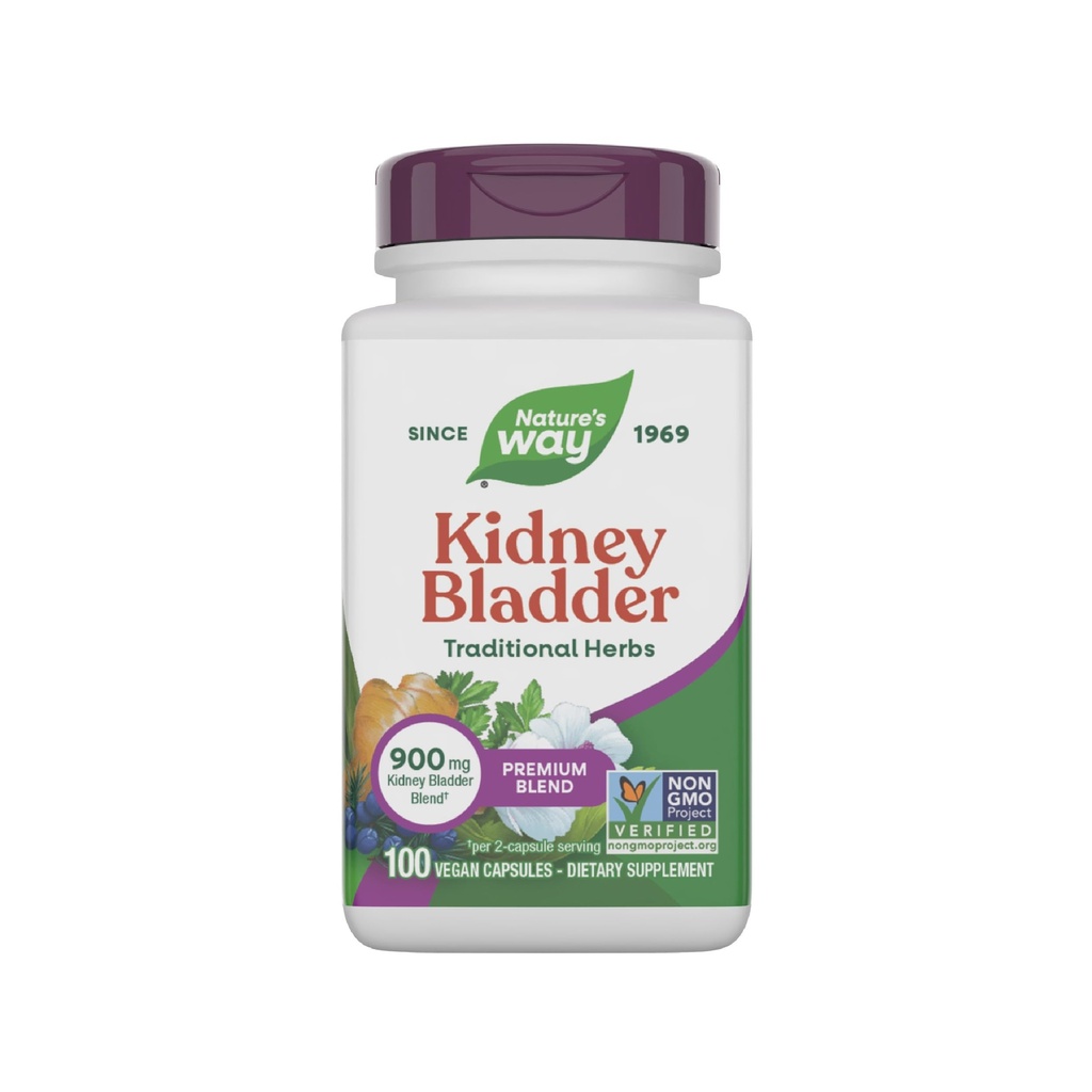 Nature's Way Kidney Bladder Premium Mix, Traditional Herbs Supplement, 900 mg per 2Capsule Service, Non-GMO Project  Valid, Vegan, 100 Capsules (Package May Vary)