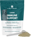 Dr. Bill'in Canine Immune Support | Boosts Dog Immunity and Health with Colostrum, Beta Glucan, Türkiye Tail Mushroom, çinko & C | Toz Supplement for Dogs of All Ages