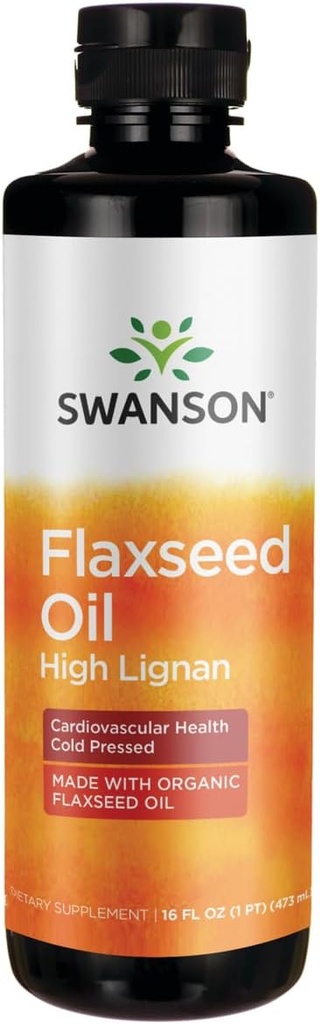 Swanson Flaxseed Oil High Lignan (Omegatru) 16 fl Ounce (473 ml) Sıvı
