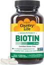 Ülke Life High-Potency Biotin 10 mg - Vegan & Gluten-Free Biotin Supplement for Skin & Nails, Energy Metabolism - Biotin 10000