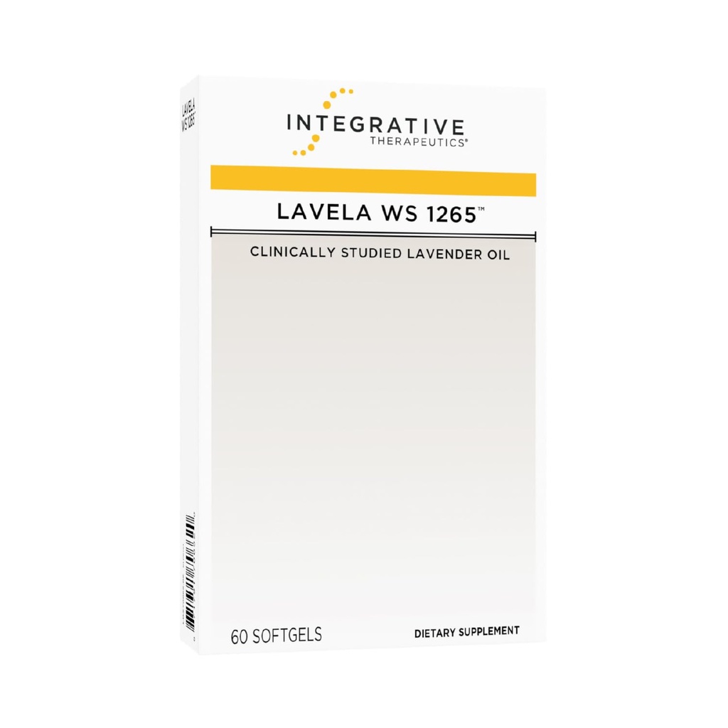 Integrative Θεραπευτικά Lavela WS 1265 - Συμπλήρωμα αιθέριου ελαίου λεβάντας για τον ύπνο και το στρες * - Γαλακτο-ελεύθερο - 60 Softgels (60 Servings)
