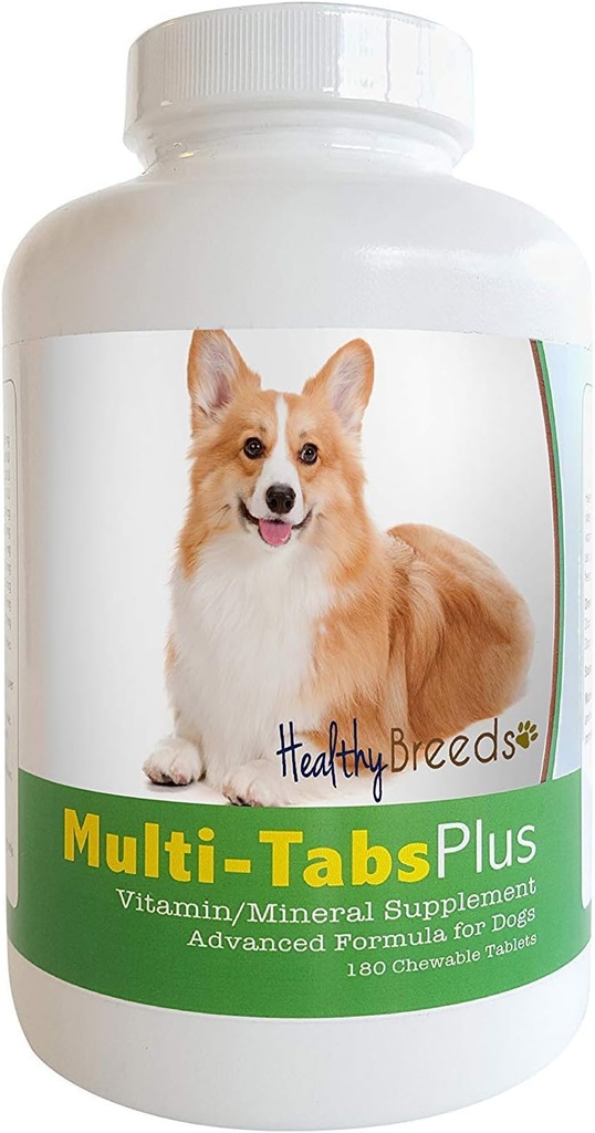 Sağlıklı Breeds Pembroke Welsh Corgi Multi-Tabs Plus Chewable Tabletler 180 Kont