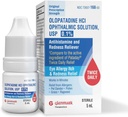 Glenmark Treatments Olopatadine Eye Drops for Allergies, Redness Relief, Antihistamin Eye Drops, Pet Dander, Pollen, Grass, Ragweed, Dakikalarda Çalıştı, Olopata HCl% 0.1, 5 ml