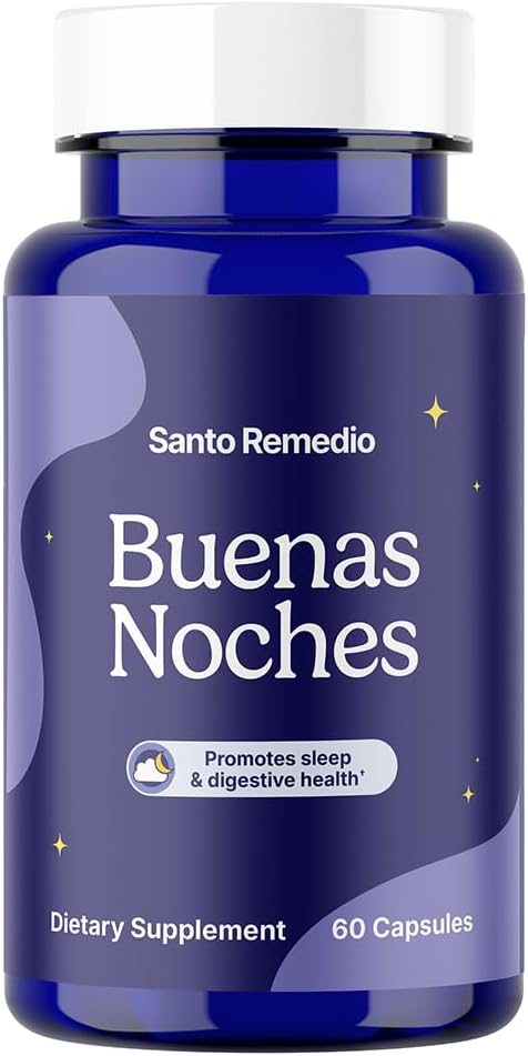 Santo Remedio Buenas Noches, Sleep, Supports Digestive Health, Contains Zylaria®, DE111® (Probiyotikler), Melatonins