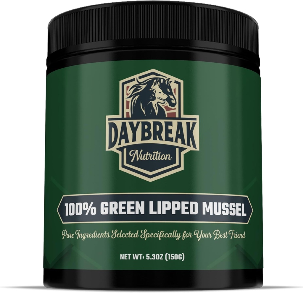 Pure Green Lipped Mussel Powder for Dogs and Cats - 100% Νέα Ζηλανδία Green Lipped Mussels - Αντιφλεγμονώδες Συμπλήρωμα & Βιταμίνες για να βοηθήσει το κατοικίδιο ζώο σας να αντιμετωπίσει την Αρθρίτιδα, Joint Pain Relief - 150 γραμμάρια