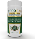 Beelife Green Propolis Capsules- 100% Green Propolis and Bee Pollen Capsule Supplement- Propolis Extract, Authentic Brazilian - Certified ISO 22000, Kosher (120 Capsules)