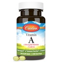 Carlson - Βιταμίνη Α, 15000 IU Παλμιτικά (4500 mcg RAE), Όραμα Υγεία & Υγιεινό Δέρμα, Ανοσολογική λειτουργία, 240 Softgels
