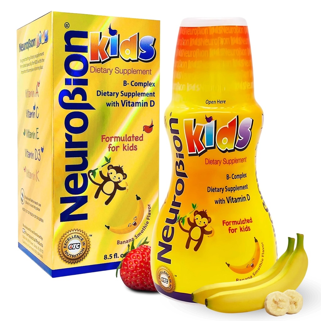 Neurobion Kids B Complex Liquid - Ισχυρή υγιεινή πολυβιταμίνη για παιδιά - 8.5 fl oz