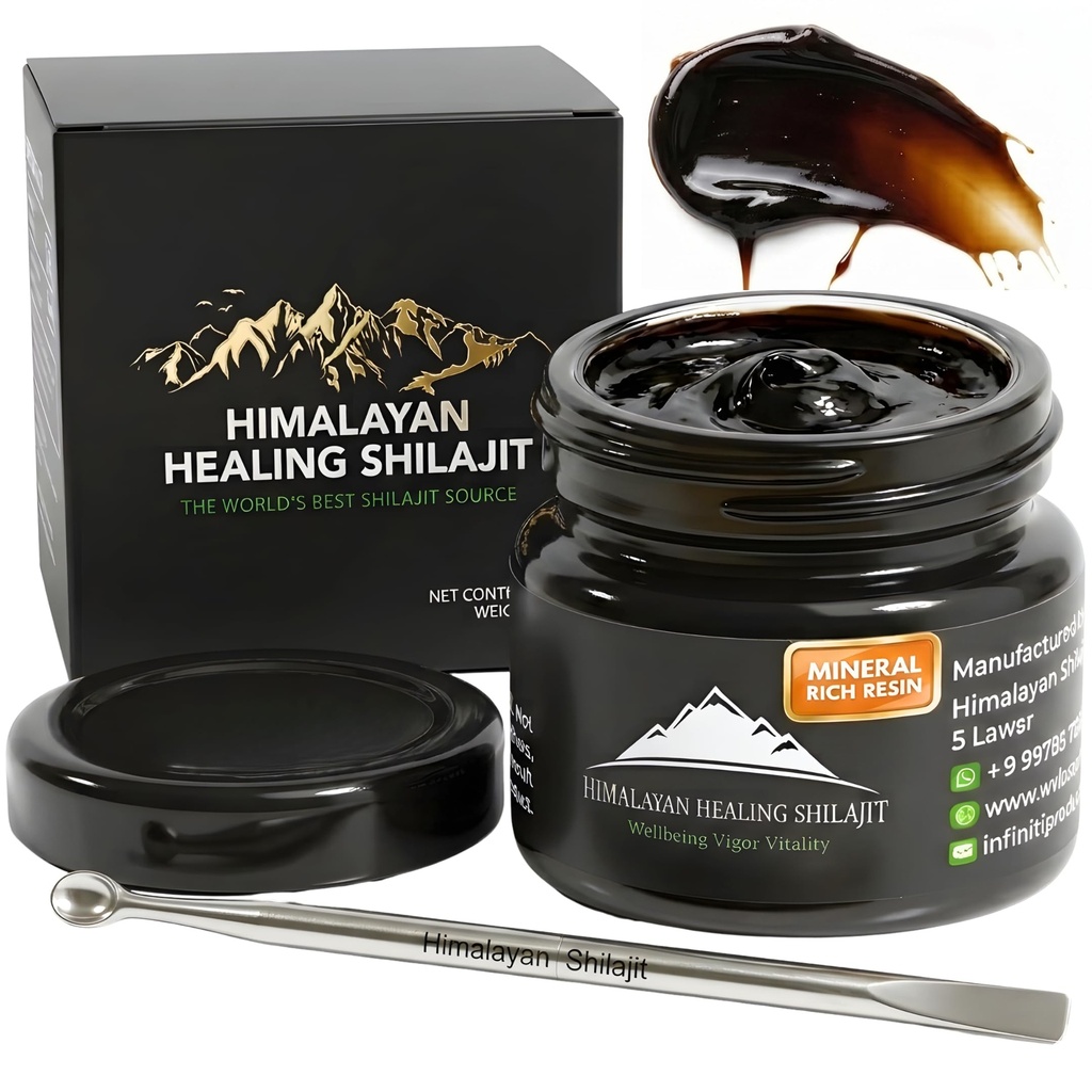 Gold Grade Himalaya Shilajitwear for Men & Women | 500MG Max Potency | Lab Tested 100% Organik Shilajit with 85+ Trace Minerals & Fulvic Acid For Focus, Energy And Immunity 30 Gram