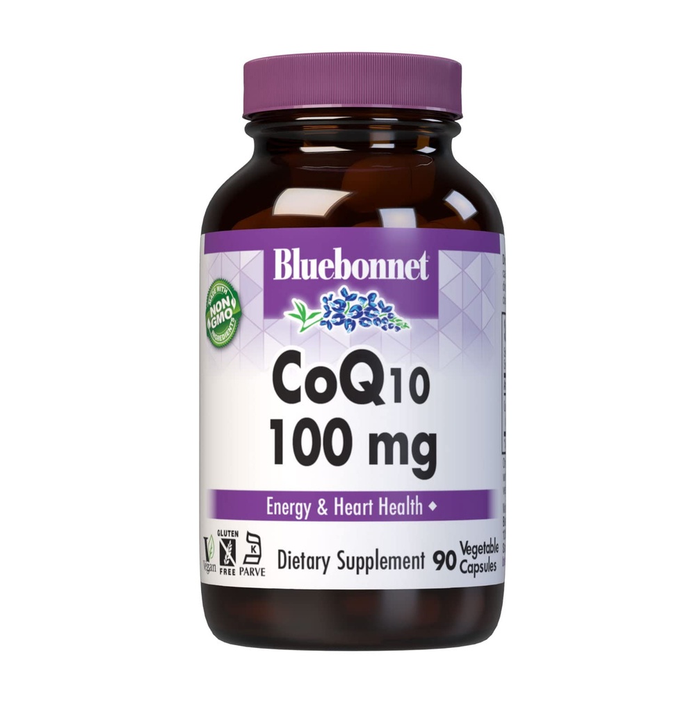 BlueBonnet CoQ-10 Κάψουλες χορτοφάγων, 100 mg, 90 Count