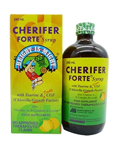 CHERIFER Forte Syrup with Taurin & Double Klorella growth Factor 240 ml