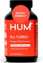 HUM B12 Turbo, συμπλήρωμα βιταμίνης B12, καθημερινή ενεργειακή υποστήριξη, ασβέστιο για την υγεία των οστών, B-12 συμπληρώματα ενέργειας βιταμίνης, χωρίς γλουτένη, Vegan, μη ΓΤΟ, 30 Vegan δισκία υψηλής ισχύος