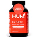 HUM B12 Turbo, B12 Supplement, Daily Energy Support, Bone Health, B-12 Vitamin Enerji Supplements, Gluten Free, Vegan, GMO, 30 Vegan Yüksek Potency Tabletleri
