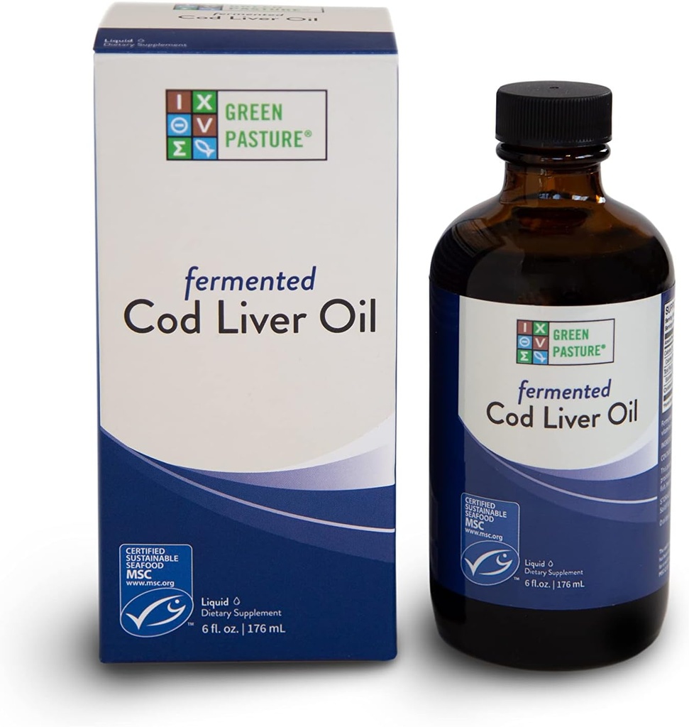 Πράσινο παστουρμά - Ζυμωμένο Cod Liquid -6 fl. oz. - Μη αρωματισμένο