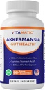 Vitamatic Akkermansia Muciniphila Gut Health - 60 DR Capsules (Delayed serbest) - Prebiyotik Inulin Fiber ile Yapıldı