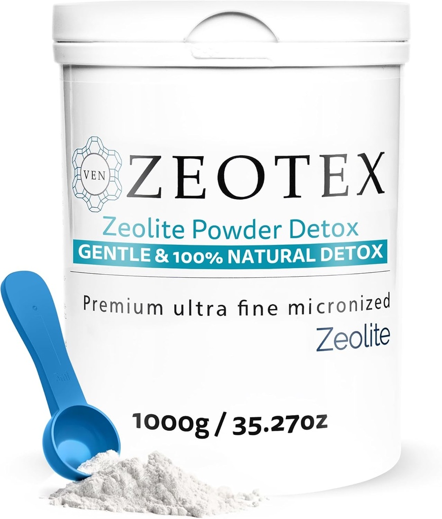 Zeolite Detox Toz – Full Body Cleanse, Gut Health, Energy, Immune & PH Support | Natural Mineral – 1000gg