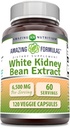 Amazing Formulas White Kidney Bean 6500 Mg | Vegetarian Capsules | Non-GMO | Gluten-Free | Made in USA (1 Pack | 120)